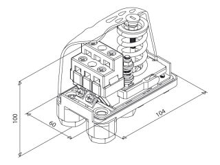 Mechanischer Druckschalter Italtecnica PM/5 1~250V