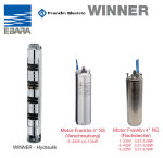 4 Zoll Tiefbrunnenpumpe EBARA WINNER 4N 1-48