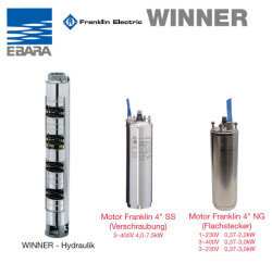 4 Zoll Tiefbrunnenpumpe EBARA WINNER 4N 2-56