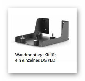 KIT für Wandhalterung für eine  DG-BLU