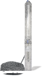 Tiefbrunnenpumpe ZDS   QPGO.3-13 Version in Technopolymer QPGO.P-Ausführung in 240V O2-ohne Pumpenschutz DRP-mit Kurzkabel 1,5m