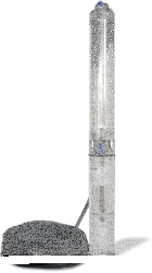 Tiefbrunnenpumpe ZDS   QPGO.5-8 Version in Edelstahl QPGO.X-Ausführung in 240V O2-mit Pumpenschutz DRP Wechselstrom O2-mit Anschlusskabel 15m