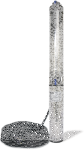 Tiefbrunnenpumpe ZDS   QPGO.5-8 Version in Edelstahl QPGO.X-Ausführung in 240V O2-mit Pumpenschutz DRP Wechselstrom O2-mit Anschlusskabel 15m