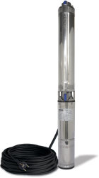 Tiefbrunnenpumpe ZDS   QPGO.5-8 Version in Edelstahl QPGO.X-Ausführung in 240V O2-mit Pumpenschutz DRP Wechselstrom O2-mit Anschlusskabel 30m