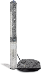 Tiefbrunnenpumpe ZDS   QPGO.3-9 Version in Edelstahl QPGO.X-Ausführung in 380-400V OT-ohne Pumpenschutz DRP-mit Kurzkabel 1,5m