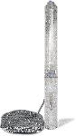 Tiefbrunnenpumpe ZDS   QPGO.3-9 Version in Edelstahl QPGO.X-Ausführung in 380-400V OT-ohne Pumpenschutz DRP-mit Kurzkabel 1,5m