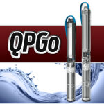 Tiefbrunnenpumpe ZDS   QPGO.3-9 Version in Edelstahl QPGO.X-Ausführung in 380-400V OT-Mit Pumpenschutz DRP für Drehstrom OT-mit Anschlusskabel 15m