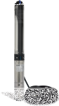 Tiefbrunnenpumpe ZDS   QPGO.5-13 Version in Technopolymer QPGO.P-Ausführung in 240V O2-ohne Pumpenschutz DRP-mit Kurzkabel 1,5m