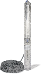 Tiefbrunnenpumpe ZDS   QPGO.5-13 Version in Edelstahl QPGO.X-Ausführung in 380-400V OT-Mit Pumpenschutz DRP für Drehstrom OT-mit Anschlusskabel 30m