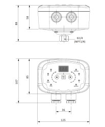 Druckschalter APS 9 1/4" IG Ersatz für mechanische Druckschalter Trockenlaufschutz